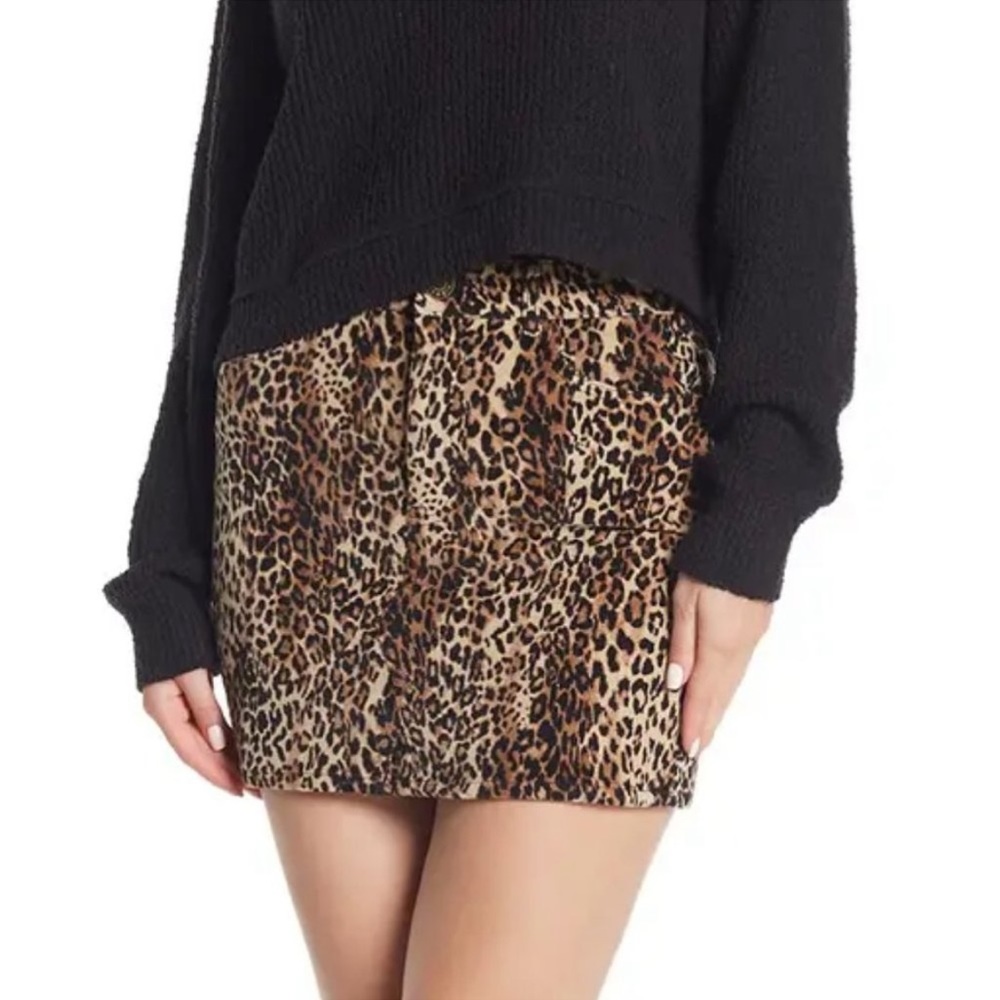 NWOT! JOLT Animal Print Corduroy Mini Skirt 3/26